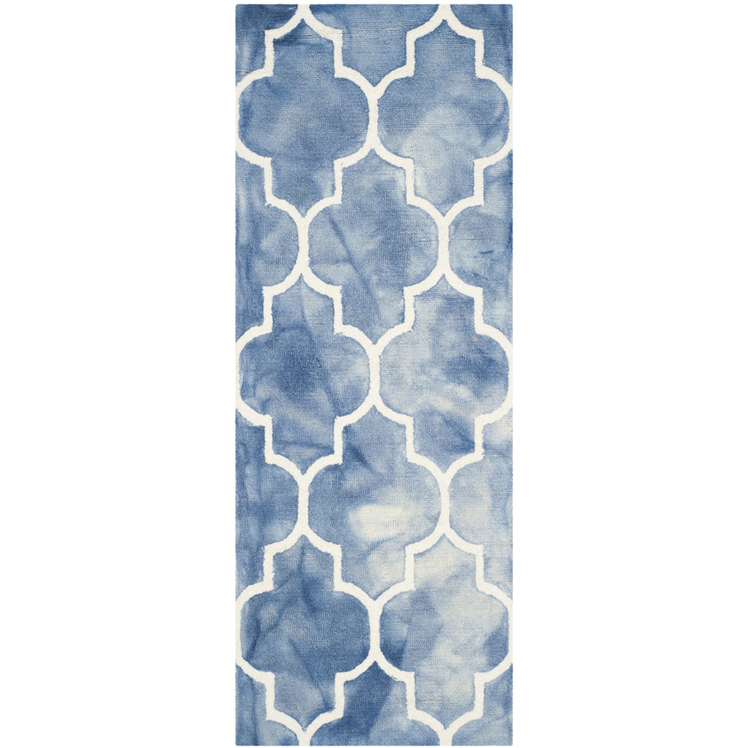 SAFAVIEH Dip Dye DDY535K Handmade Blue / Ivory Rug Image 4