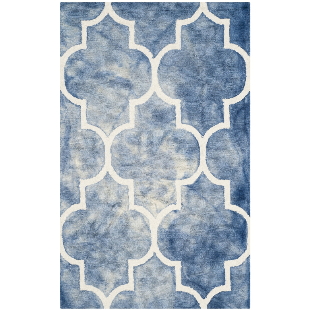 SAFAVIEH Dip Dye DDY535K Handmade Blue / Ivory Rug Image 6