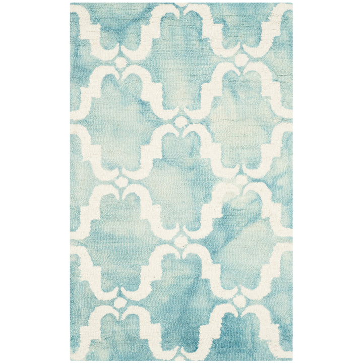 SAFAVIEH Dip Dye DDY536D Handmade Turquoise / Ivory Rug Image 3