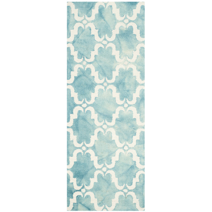 SAFAVIEH Dip Dye DDY536D Handmade Turquoise / Ivory Rug Image 4