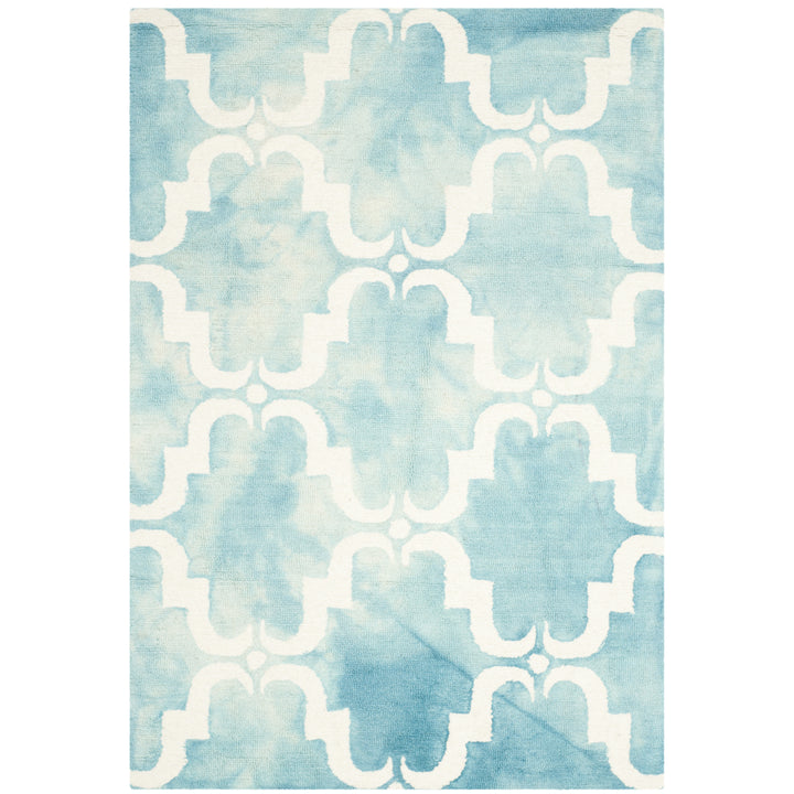 SAFAVIEH Dip Dye DDY536D Handmade Turquoise / Ivory Rug Image 7