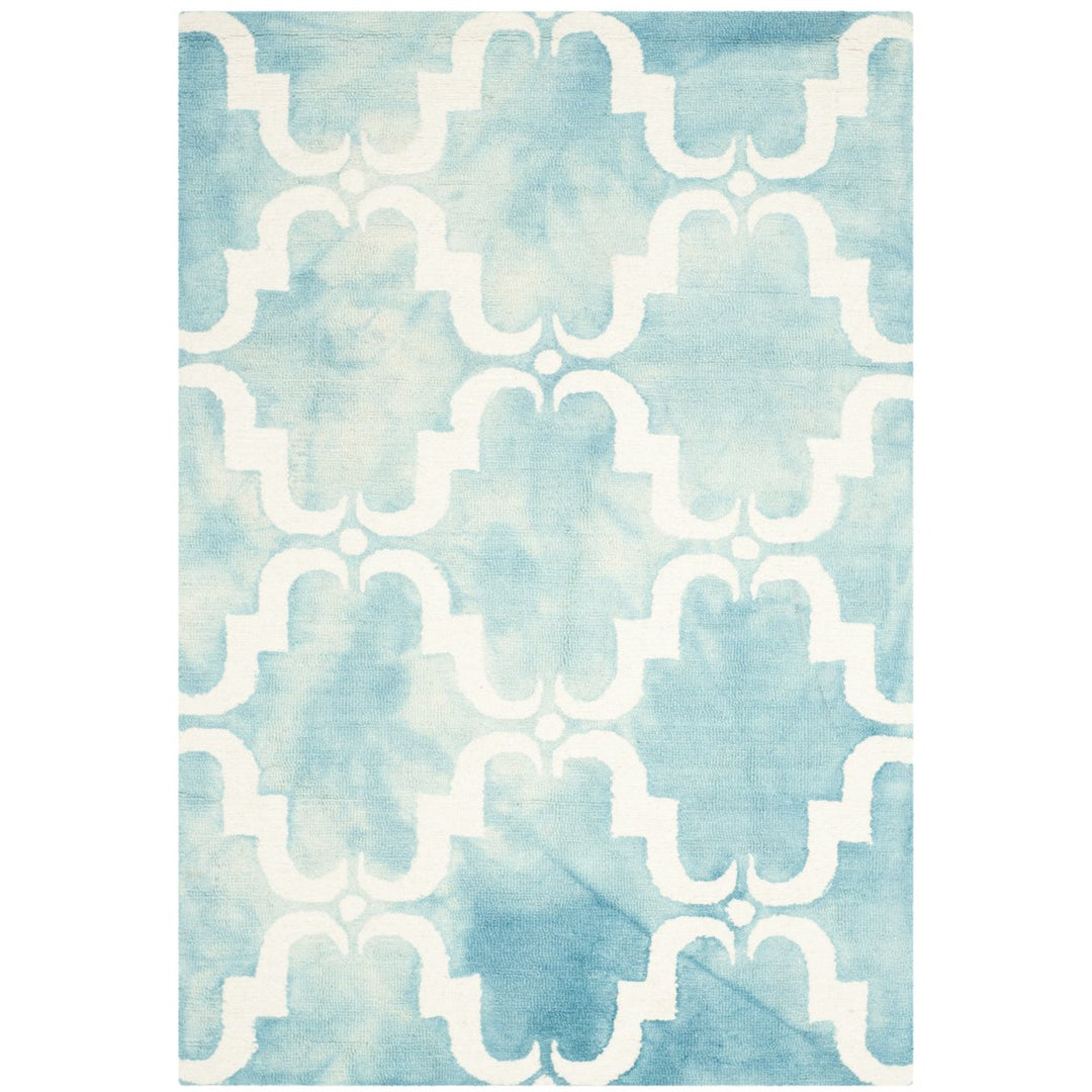 SAFAVIEH Dip Dye DDY536D Handmade Turquoise / Ivory Rug Image 1