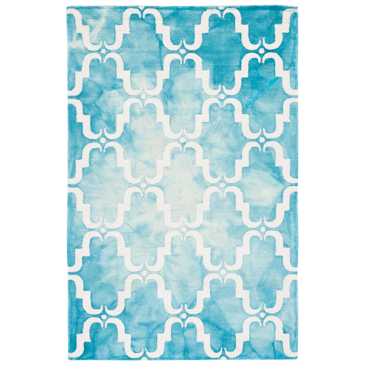 SAFAVIEH Dip Dye DDY536D Handmade Turquoise / Ivory Rug Image 8