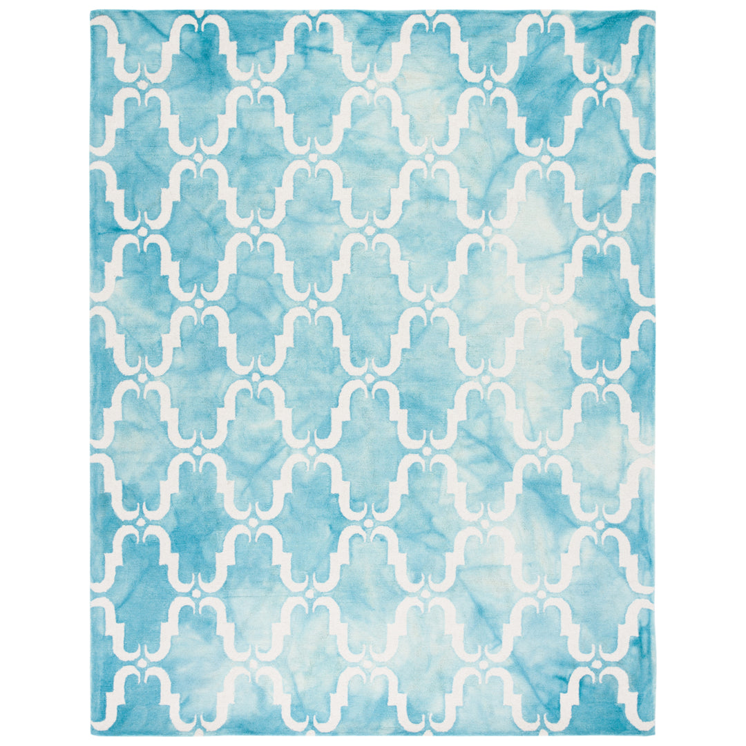 SAFAVIEH Dip Dye DDY536D Handmade Turquoise / Ivory Rug Image 9