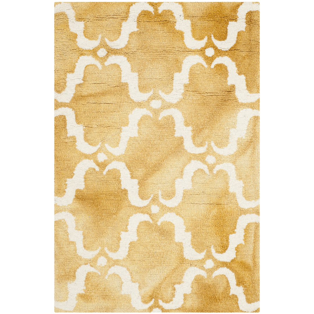 SAFAVIEH Dip Dye DDY536H Handmade Gold / Ivory Rug Image 2