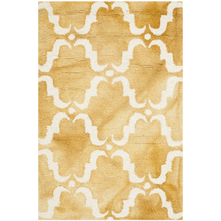 SAFAVIEH Dip Dye DDY536H Handmade Gold / Ivory Rug Image 2