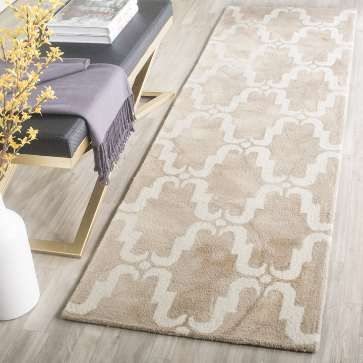 SAFAVIEH Dip Dye DDY536G Handmade Beige / Ivory Rug Image 11