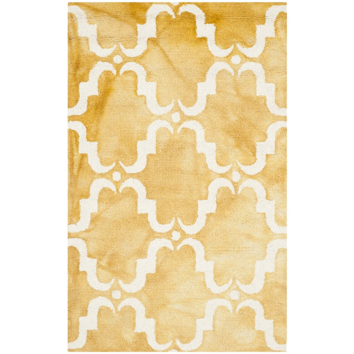 SAFAVIEH Dip Dye DDY536H Handmade Gold / Ivory Rug Image 3