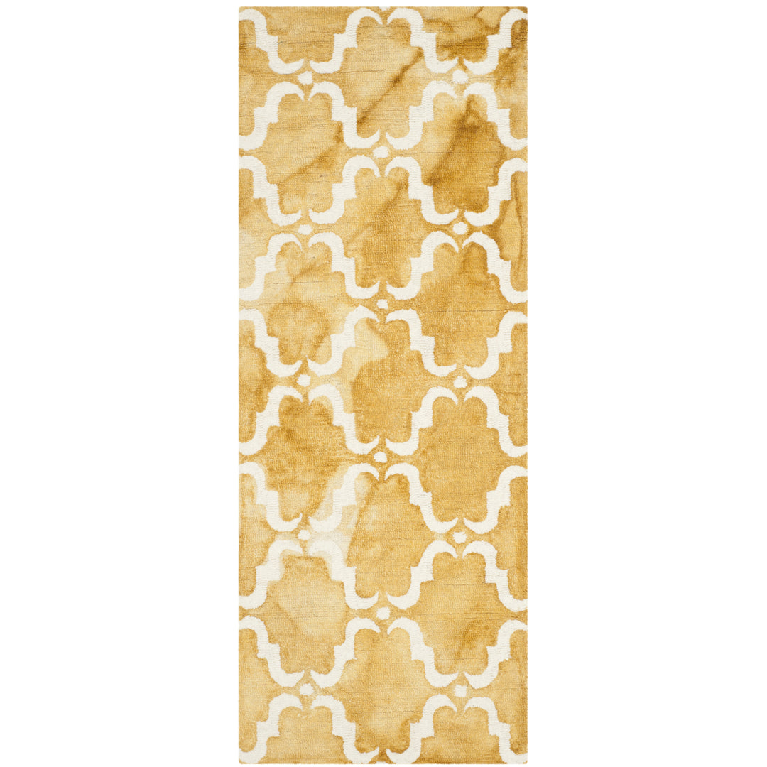 SAFAVIEH Dip Dye DDY536H Handmade Gold / Ivory Rug Image 4