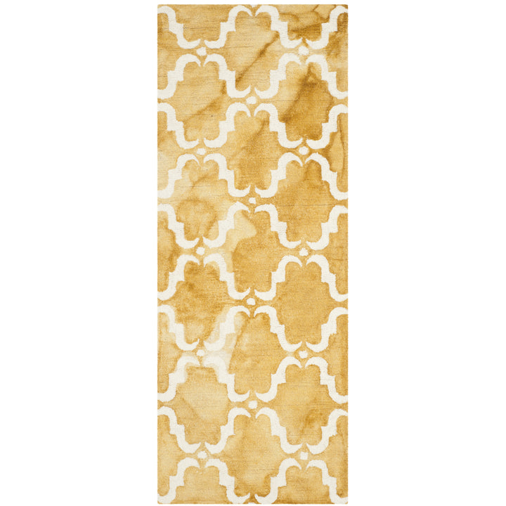 SAFAVIEH Dip Dye DDY536H Handmade Gold / Ivory Rug Image 4