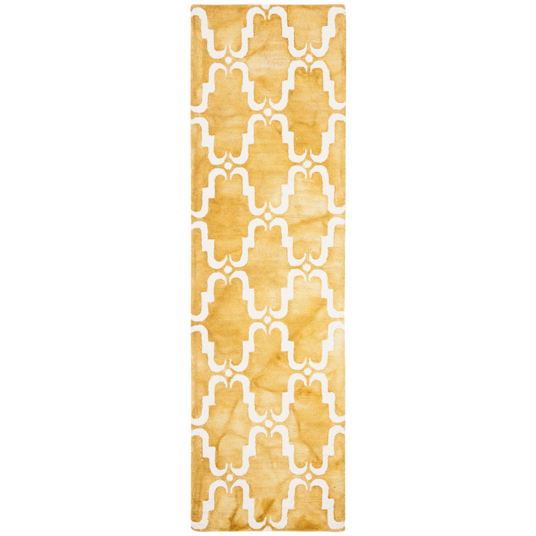 SAFAVIEH Dip Dye DDY536H Handmade Gold / Ivory Rug Image 5