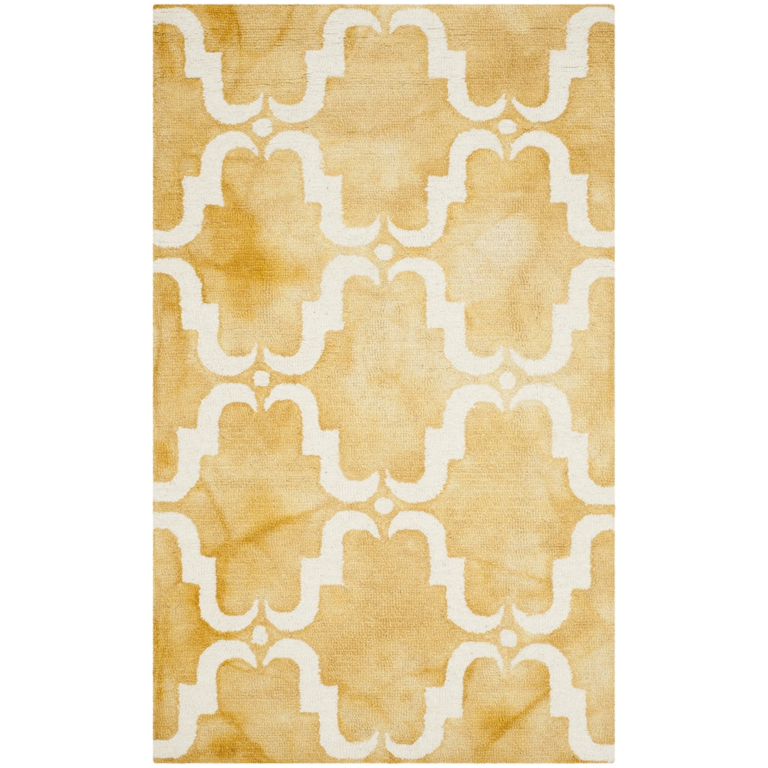 SAFAVIEH Dip Dye DDY536H Handmade Gold / Ivory Rug Image 6