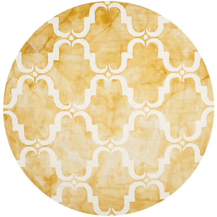 SAFAVIEH Dip Dye DDY536H Handmade Gold / Ivory Rug Image 8