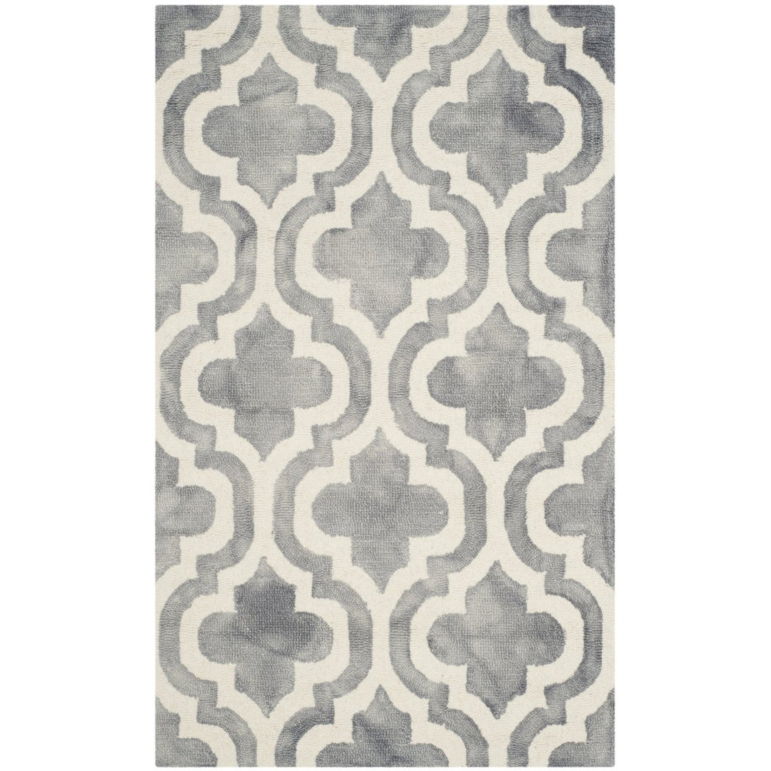 SAFAVIEH Dip Dye DDY537C Handmade Grey / Ivory Rug Image 1