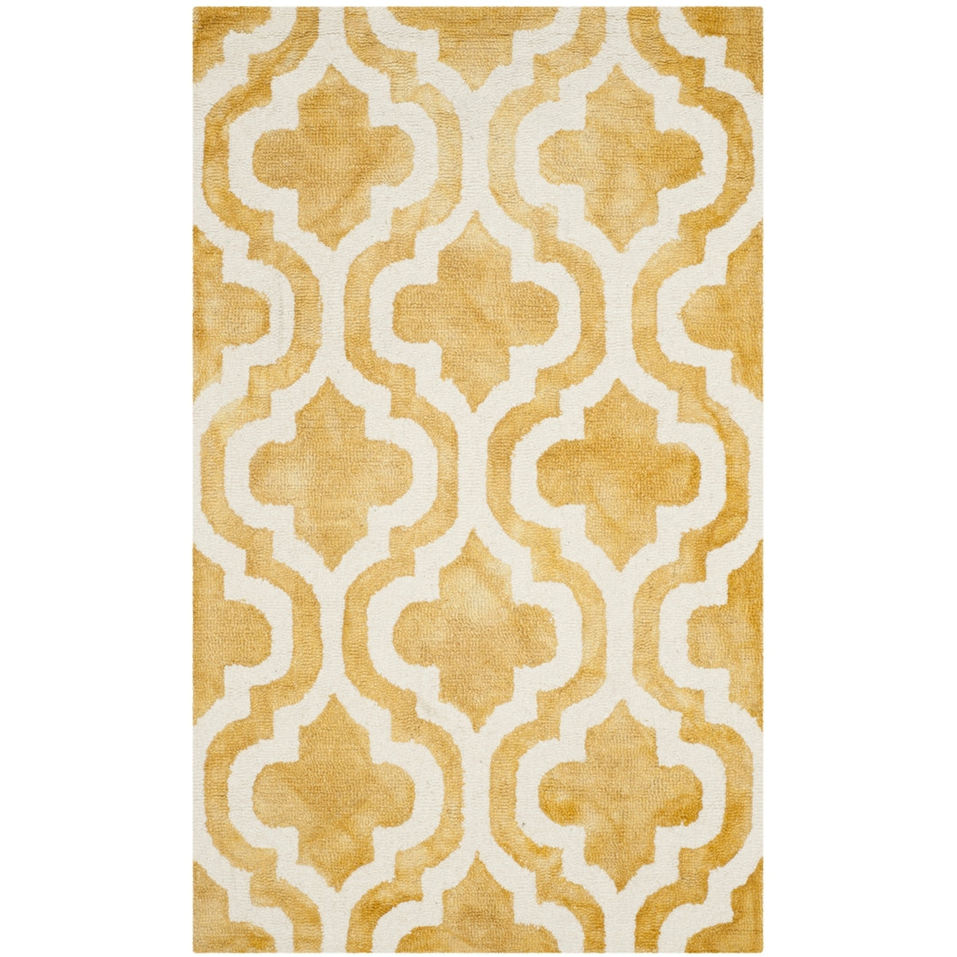 SAFAVIEH Dip Dye DDY537H Handmade Gold / Ivory Rug Image 4