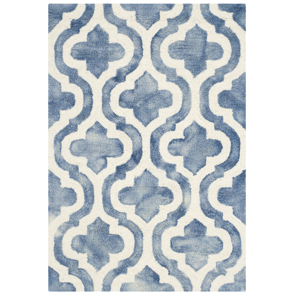 SAFAVIEH Dip Dye DDY537K Handmade Blue / Ivory Rug Image 2