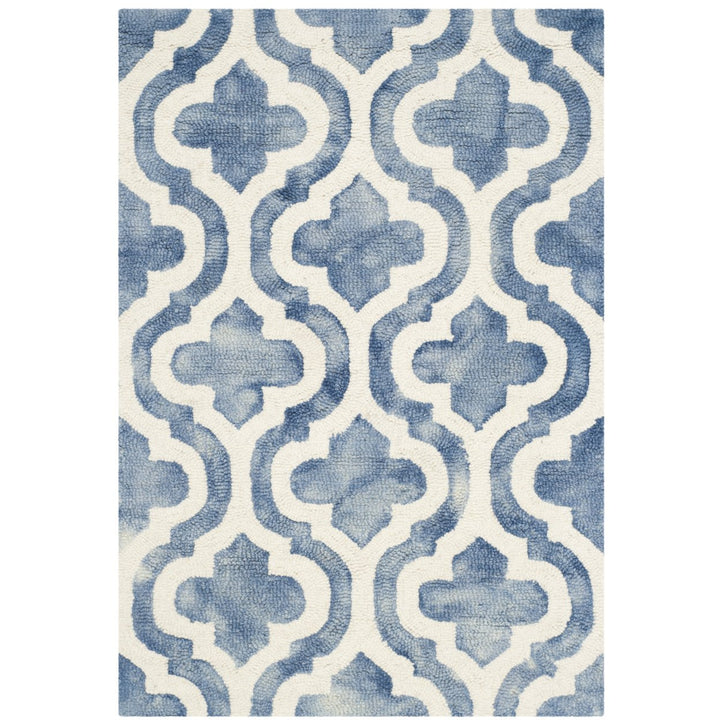 SAFAVIEH Dip Dye DDY537K Handmade Blue / Ivory Rug Image 1