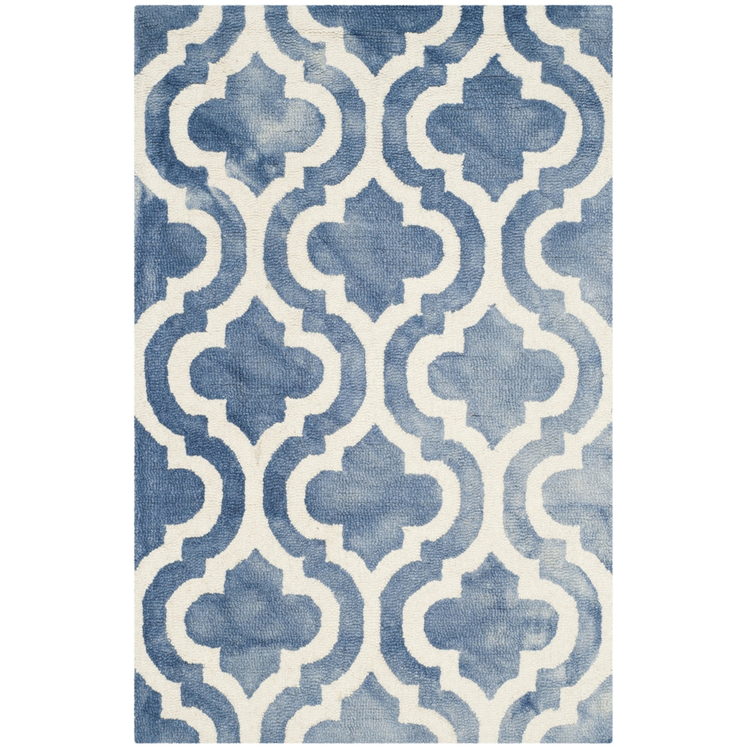 SAFAVIEH Dip Dye DDY537K Handmade Blue / Ivory Rug Image 3