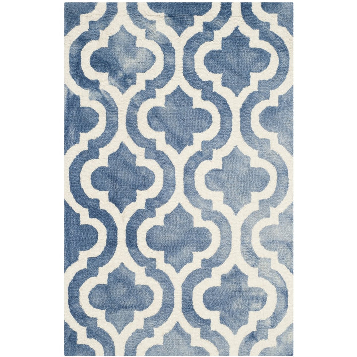 SAFAVIEH Dip Dye DDY537K Handmade Blue / Ivory Rug Image 1