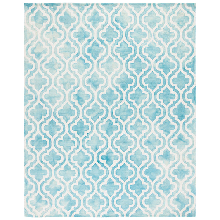 SAFAVIEH Dip Dye DDY537D Handmade Turquoise / Ivory Rug Image 8