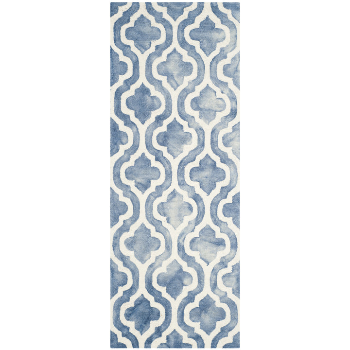 SAFAVIEH Dip Dye DDY537K Handmade Blue / Ivory Rug Image 4