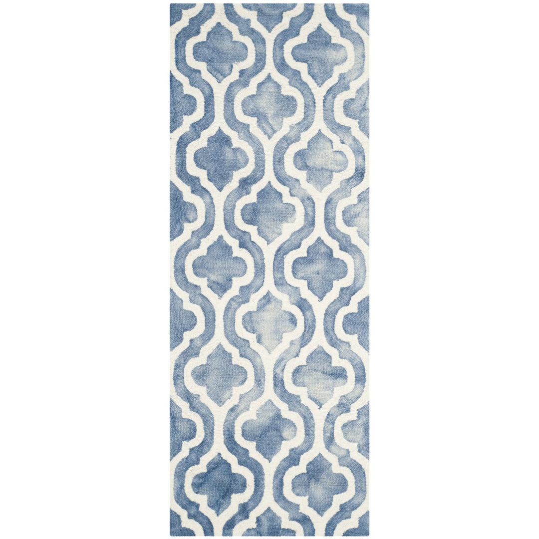 SAFAVIEH Dip Dye DDY537K Handmade Blue / Ivory Rug Image 1