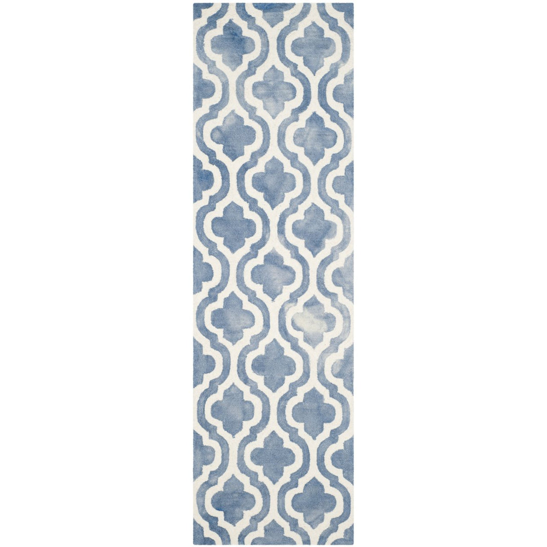 SAFAVIEH Dip Dye DDY537K Handmade Blue / Ivory Rug Image 1