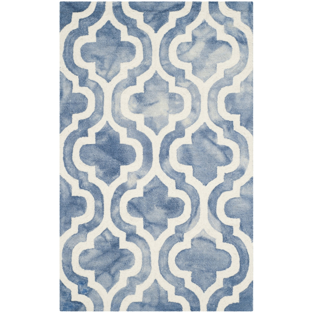 SAFAVIEH Dip Dye DDY537K Handmade Blue / Ivory Rug Image 6