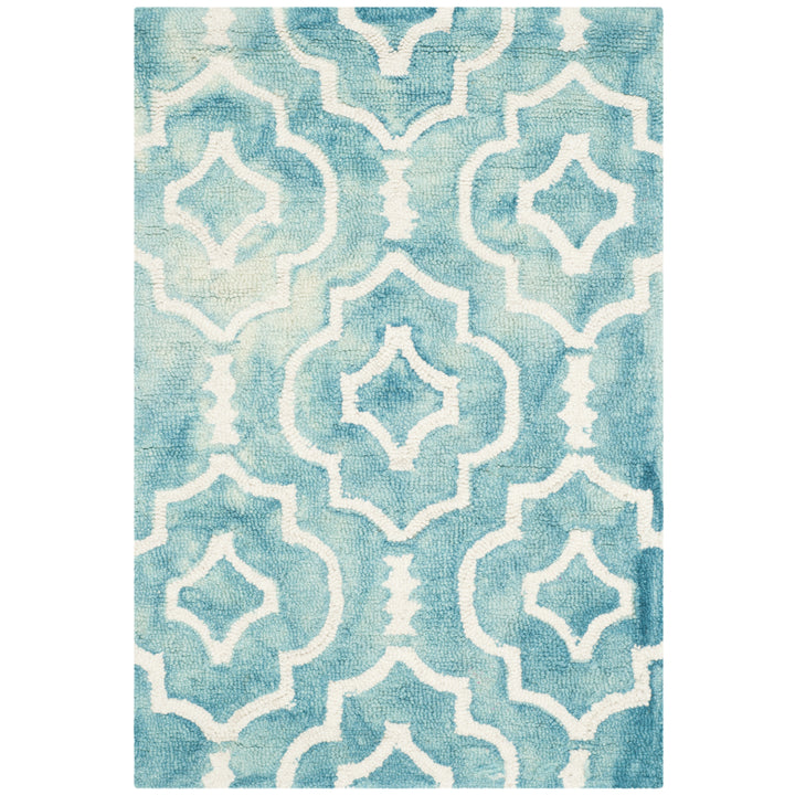 SAFAVIEH Dip Dye DDY538D Handmade Turquoise / Ivory Rug Image 2