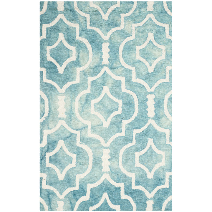 SAFAVIEH Dip Dye DDY538D Handmade Turquoise / Ivory Rug Image 3