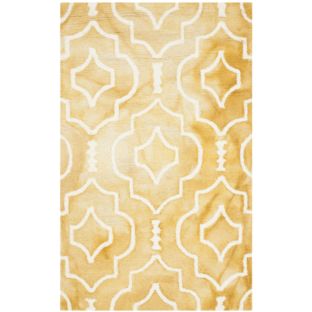 SAFAVIEH Dip Dye DDY538H Handmade Gold / Ivory Rug Image 3