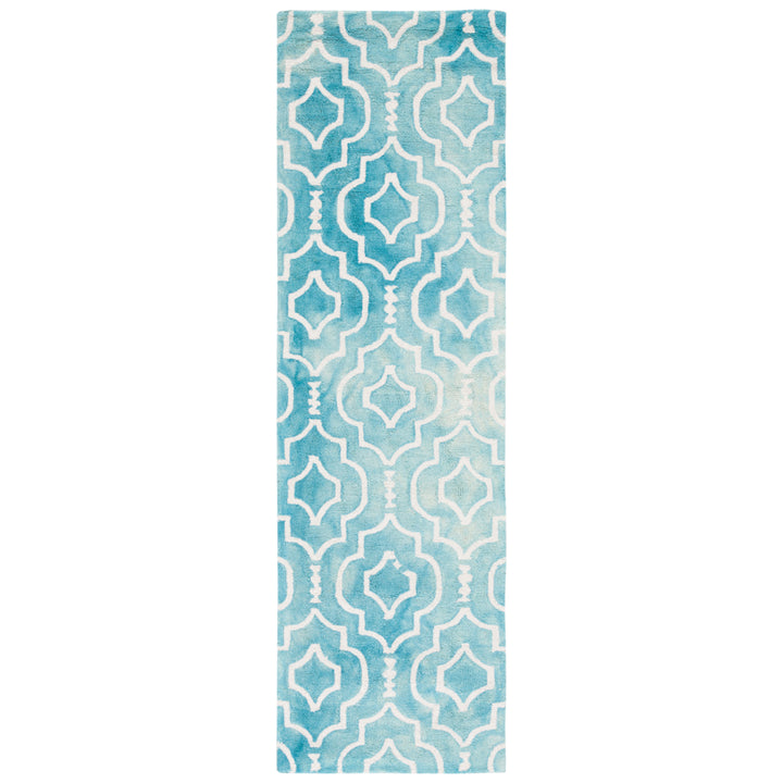 SAFAVIEH Dip Dye DDY538D Handmade Turquoise / Ivory Rug Image 5