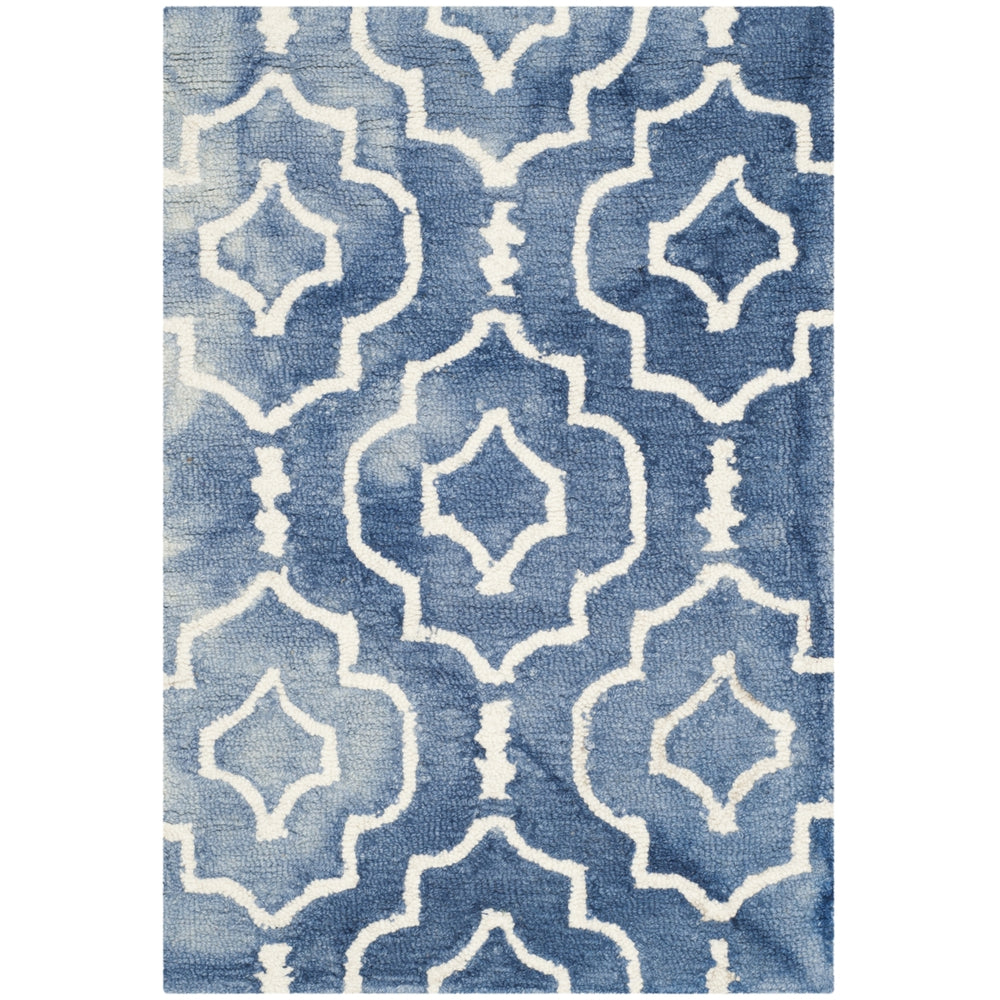 SAFAVIEH Dip Dye DDY538K Handmade Blue / Ivory Rug Image 2