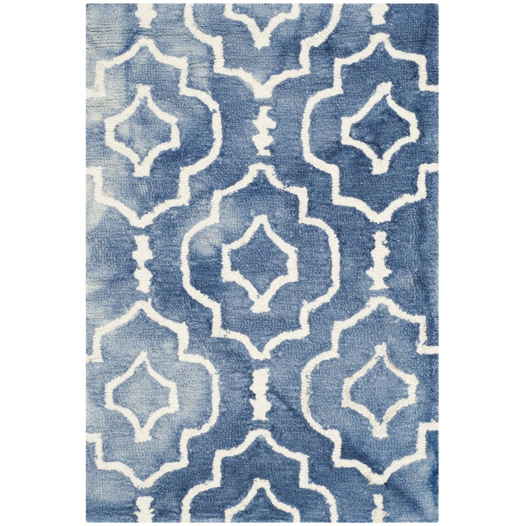 SAFAVIEH Dip Dye DDY538K Handmade Blue / Ivory Rug Image 1