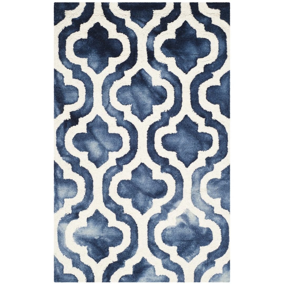 SAFAVIEH Dip Dye DDY537N Handmade Navy / Ivory Rug Image 9