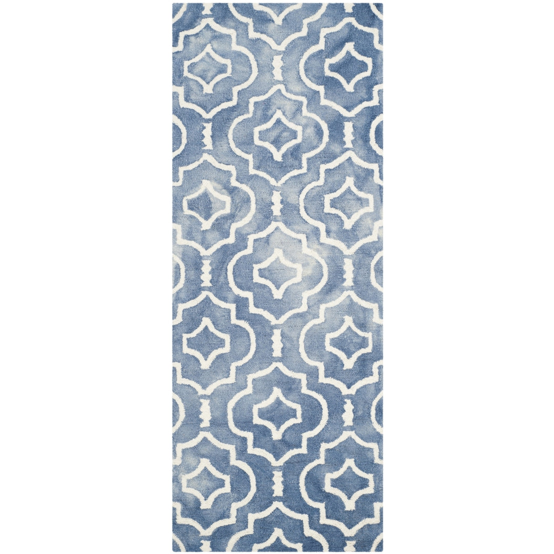 SAFAVIEH Dip Dye DDY538K Handmade Blue / Ivory Rug Image 4