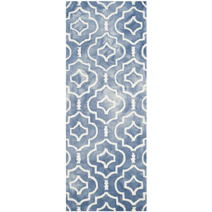 SAFAVIEH Dip Dye DDY538K Handmade Blue / Ivory Rug Image 4