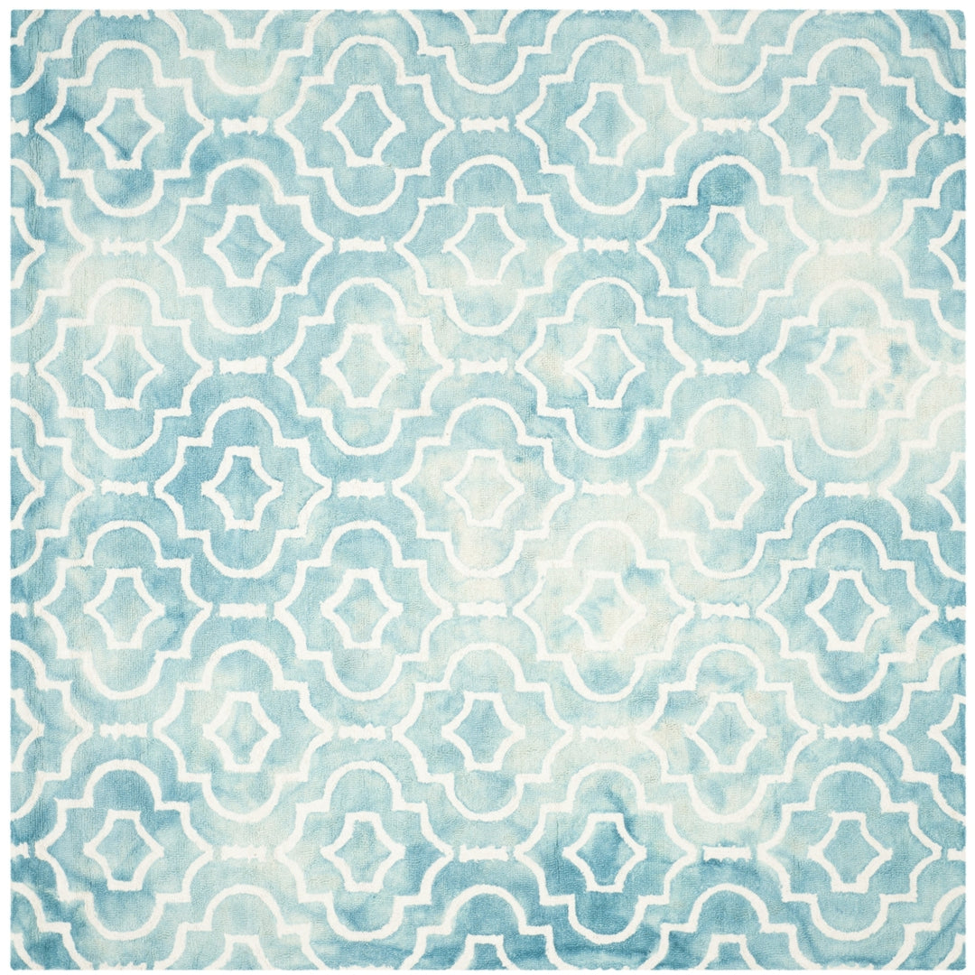 SAFAVIEH Dip Dye DDY538D Handmade Turquoise / Ivory Rug Image 9