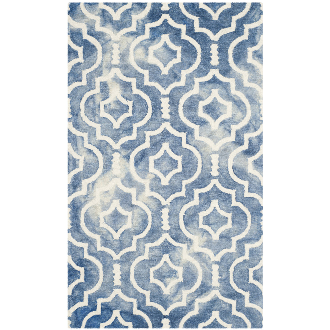 SAFAVIEH Dip Dye DDY538K Handmade Blue / Ivory Rug Image 6