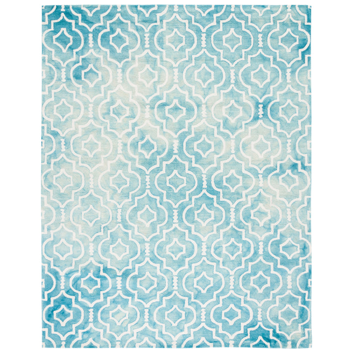 SAFAVIEH Dip Dye DDY538D Handmade Turquoise / Ivory Rug Image 10