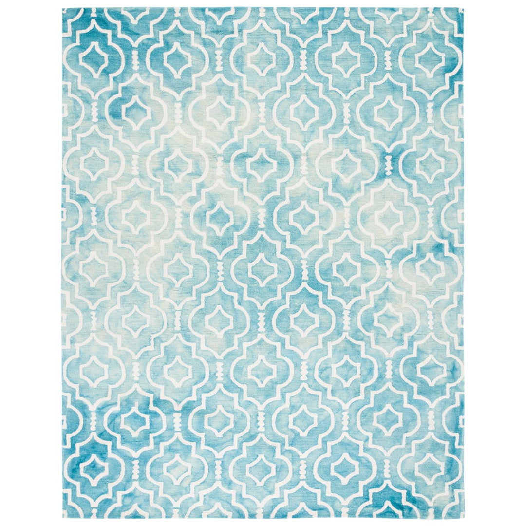 SAFAVIEH Dip Dye DDY538D Handmade Turquoise / Ivory Rug Image 1