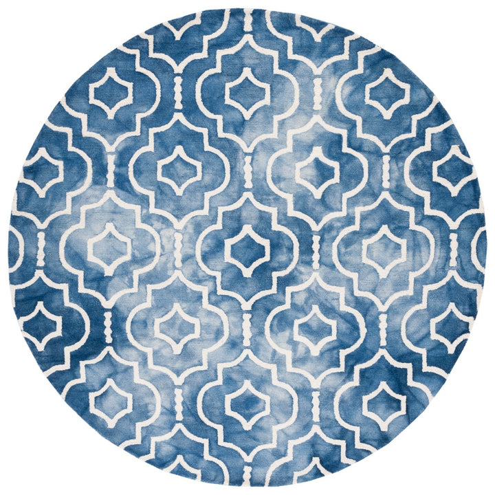 SAFAVIEH Dip Dye DDY538K Handmade Blue / Ivory Rug Image 8