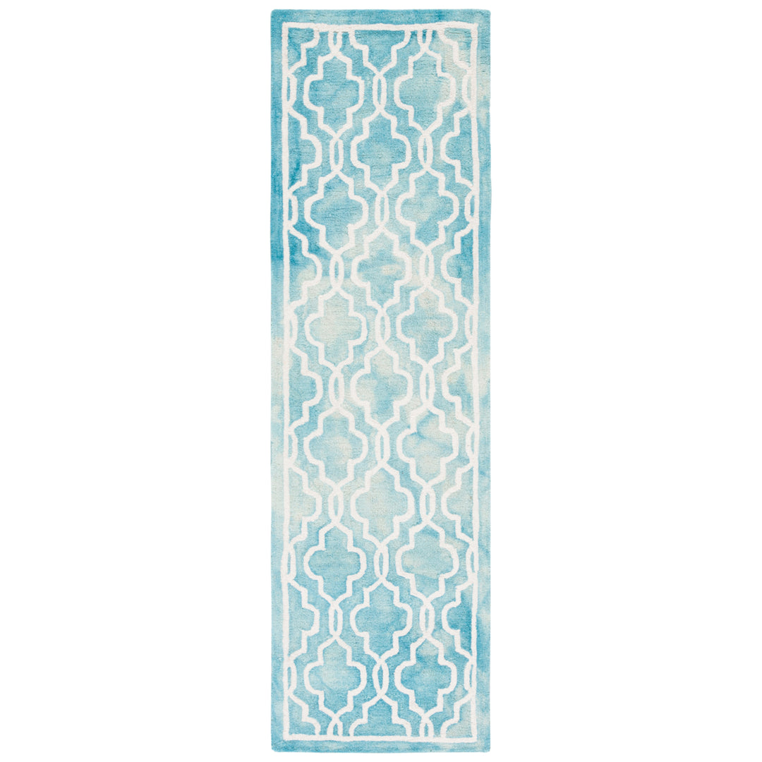 SAFAVIEH Dip Dye DDY539D Handmade Turquoise / Ivory Rug Image 3