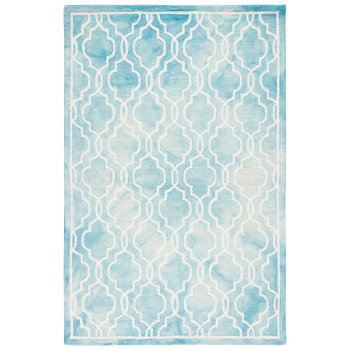 SAFAVIEH Dip Dye DDY539D Handmade Turquoise / Ivory Rug Image 5