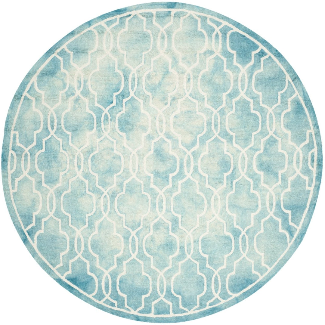 SAFAVIEH Dip Dye DDY539D Handmade Turquoise / Ivory Rug Image 6