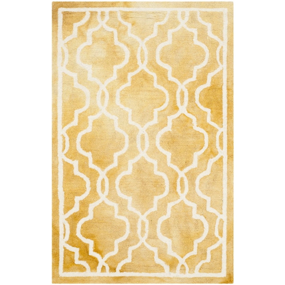 SAFAVIEH Dip Dye DDY539H Handmade Gold / Ivory Rug Image 1