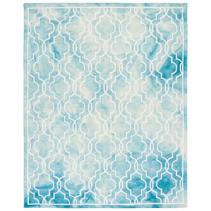 SAFAVIEH Dip Dye DDY539D Handmade Turquoise / Ivory Rug Image 8