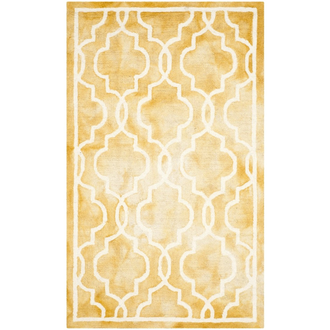 SAFAVIEH Dip Dye DDY539H Handmade Gold / Ivory Rug Image 4