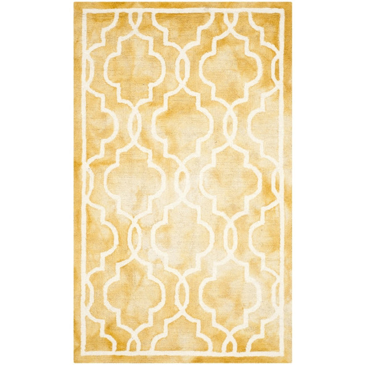 SAFAVIEH Dip Dye DDY539H Handmade Gold / Ivory Rug Image 4