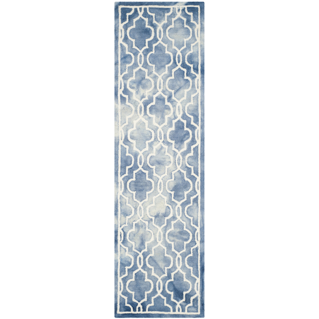 SAFAVIEH Dip Dye DDY539K Handmade Blue / Ivory Rug Image 5